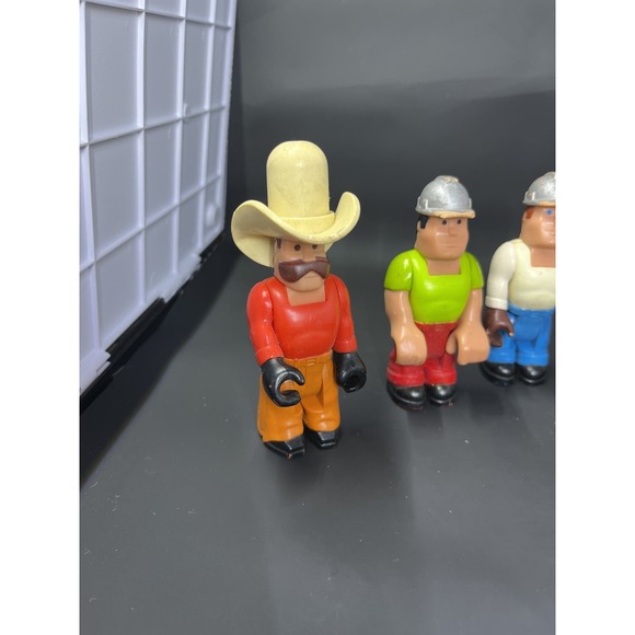 Vintage (1970s, 1980s) Lot of 7 Fisher-Price Husky Helper Figures - Picture 1 of 15